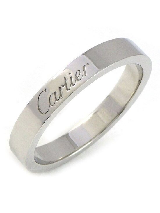 Cartier Jewelry - Cartier Ring C de Cartier Wedding Band Engraved Logo Issue